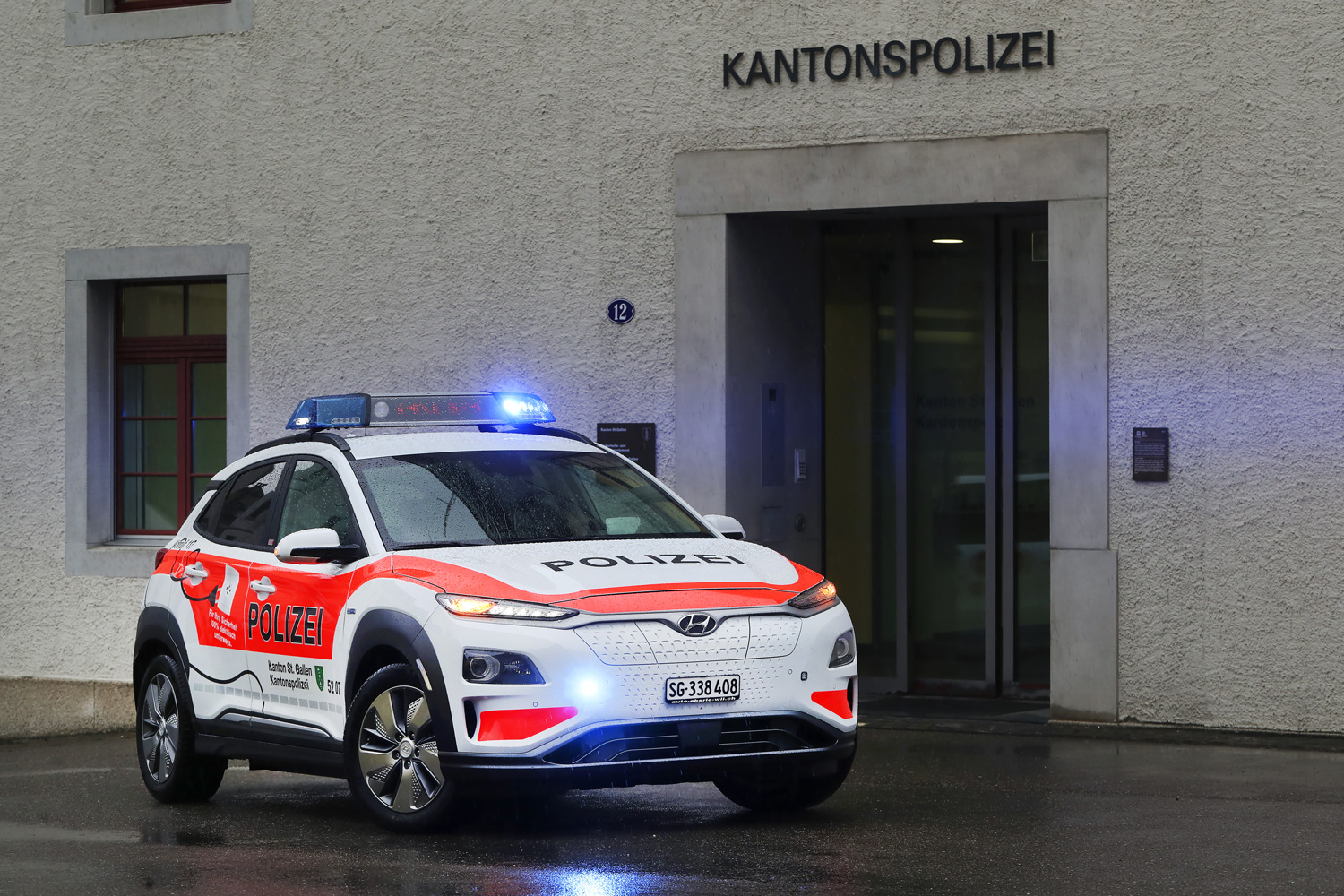 Hyundai Kona Electric Jadi Mobil Polisi di Swiss