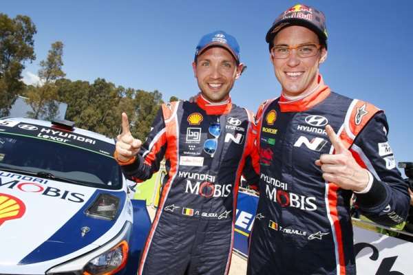 Hyundai Tempatkan Dua Pembalap di Podium WRC Prancis