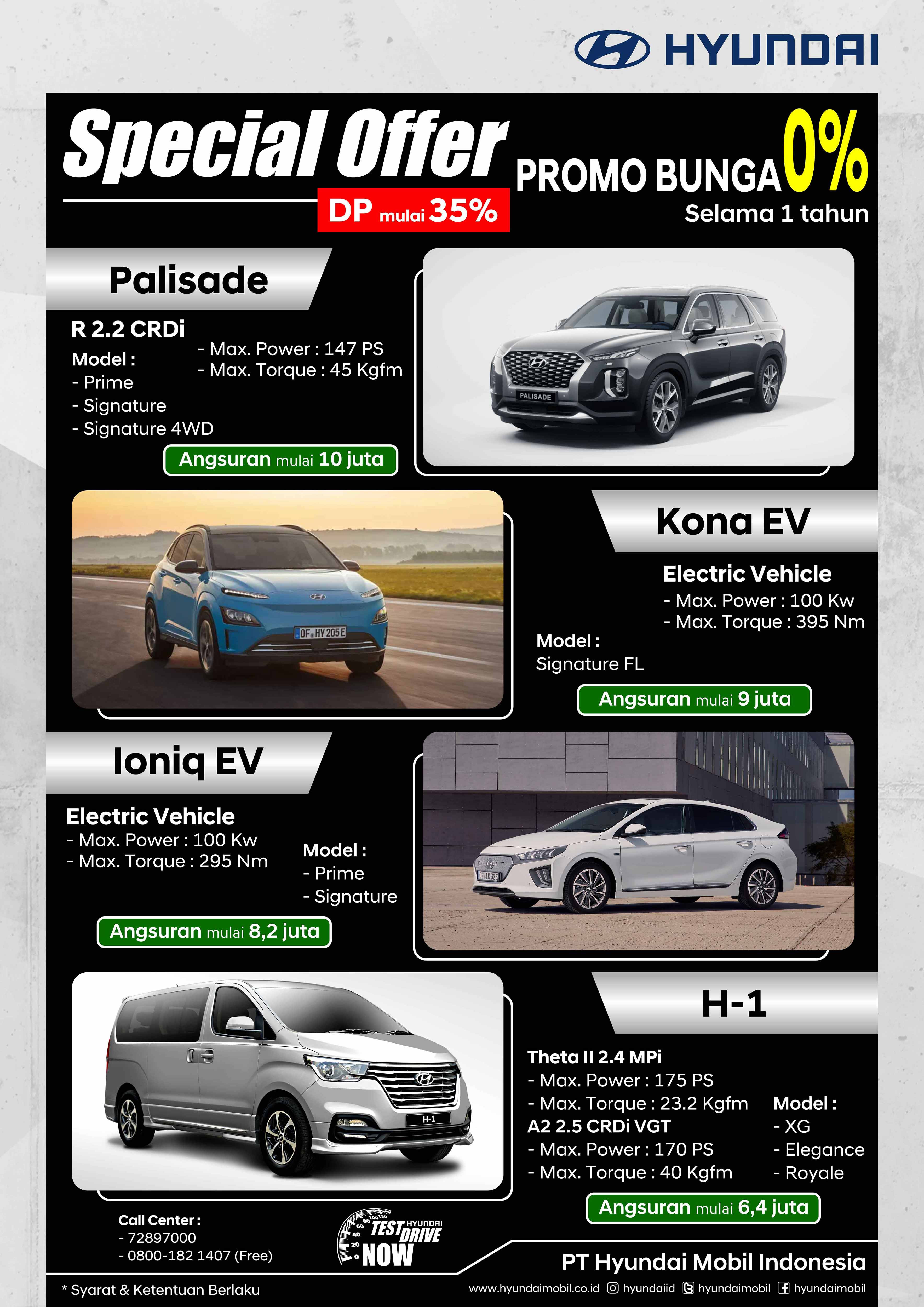 Semakin Mudah Memiliki Mobil Hyundai Dengan Bunga 0%