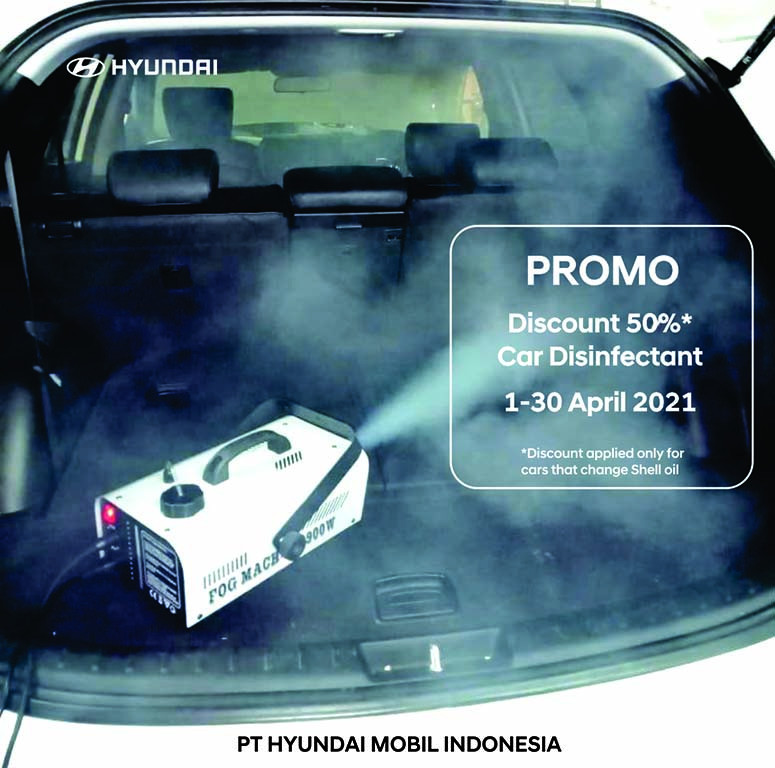Diskon 50% Untuk Disinfektan Mobil Ketika Mengganti Oli