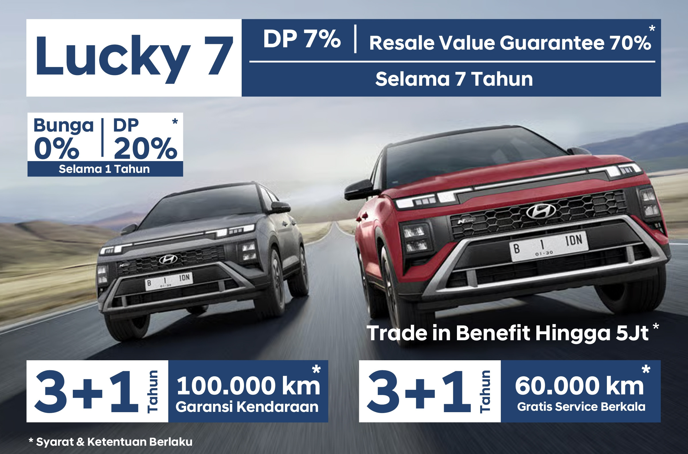 Rasakan Sensasi Berkendara Hyundai CRETA Dengan Program Promo Lucky 7