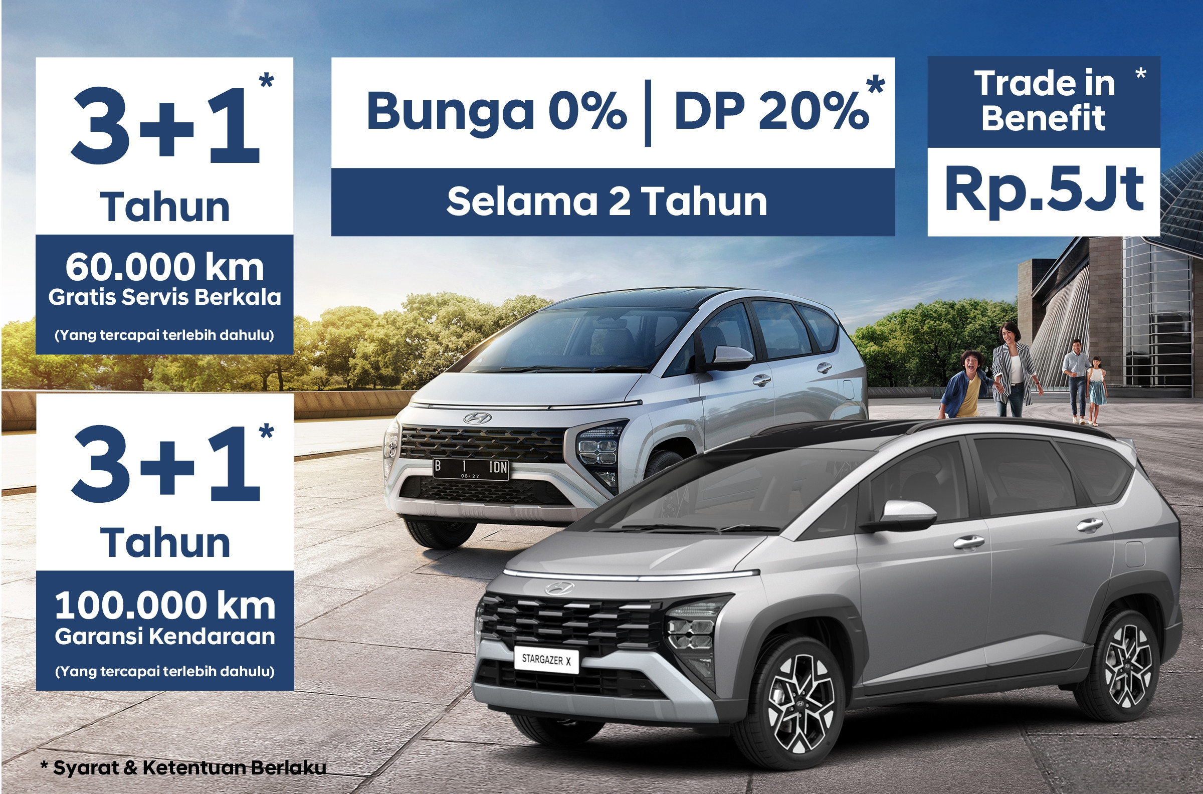 Hyundai STARGAZER & STARGAZER X Tawarkan Promo Menggiurkan, Test Drive Sekarang!