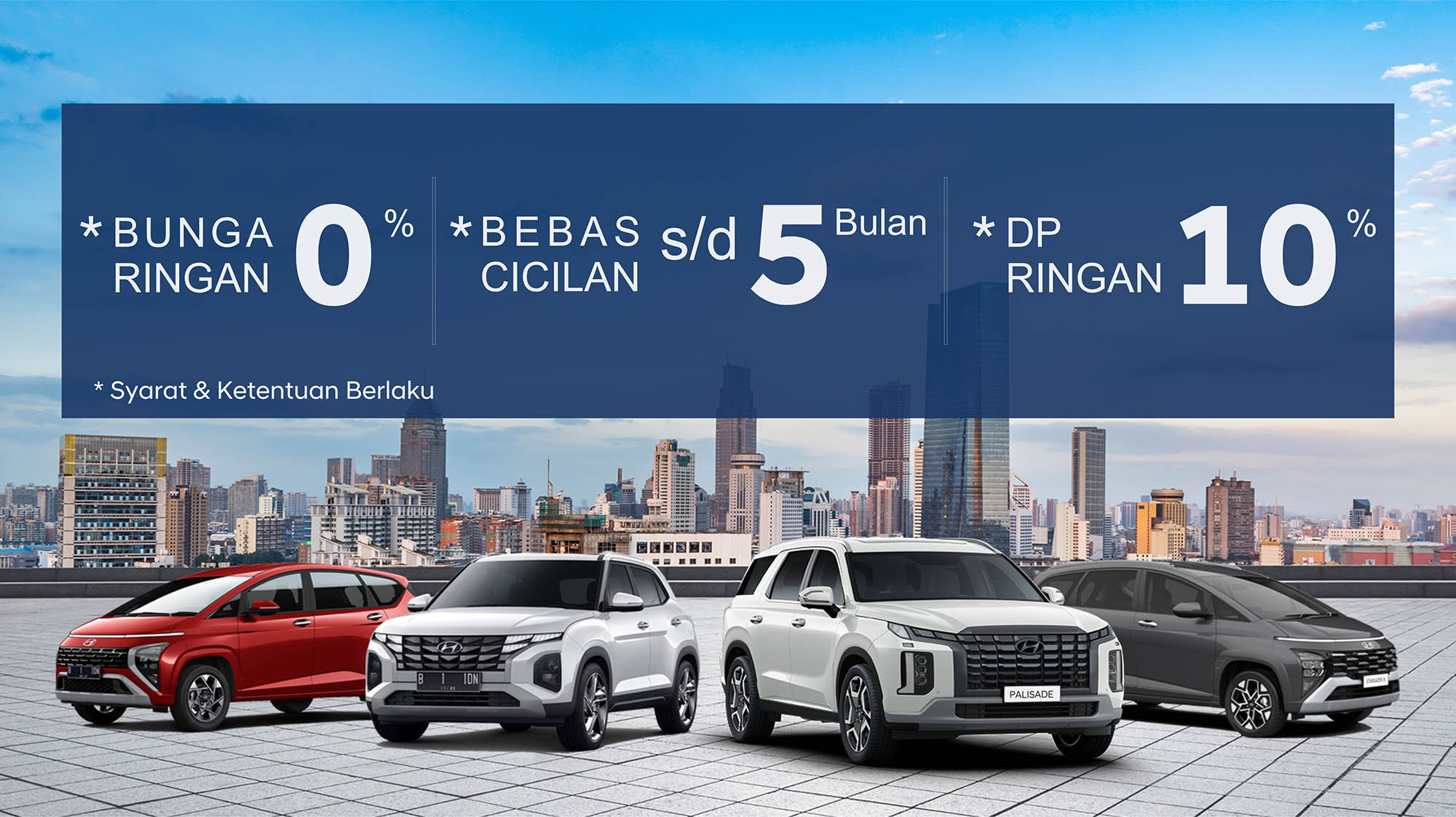 Bebas Cicilan Dan Bunga 0% Dari PT Hyundai Mobil Indonesia