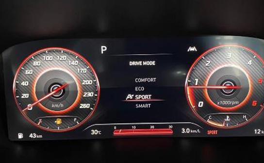 Multi Informasi Dari Cluster LCD Di Hyundai Santa Fe