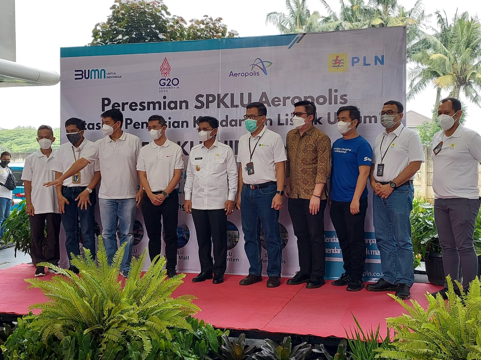 Hyundai Bersama PLN Resmikan SPKLU Aeropolis