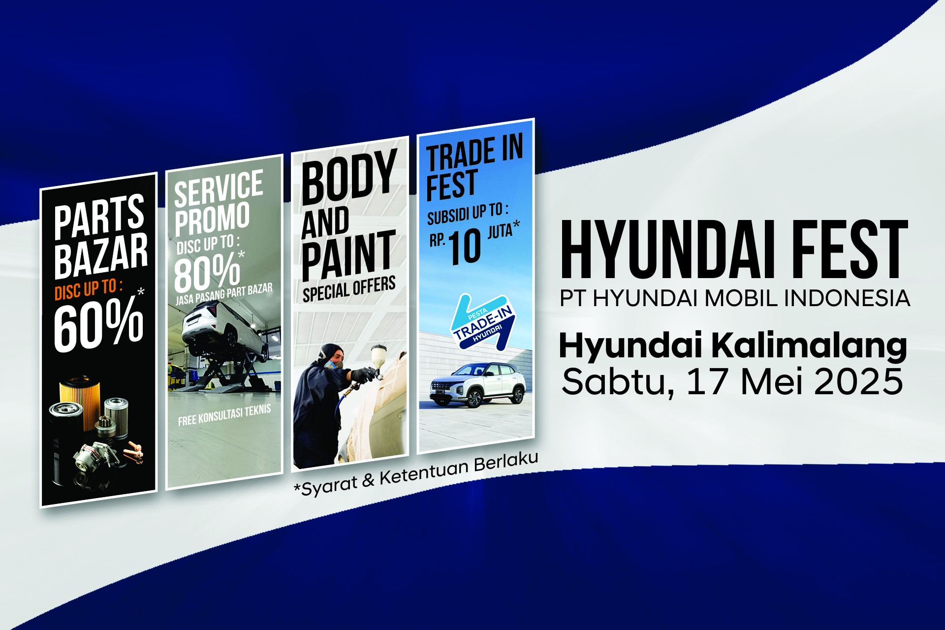 Bertempat Di HYUNDAI Kalimalang, HYUNDAI FEST Beri Diskon Parts Hingga 60%