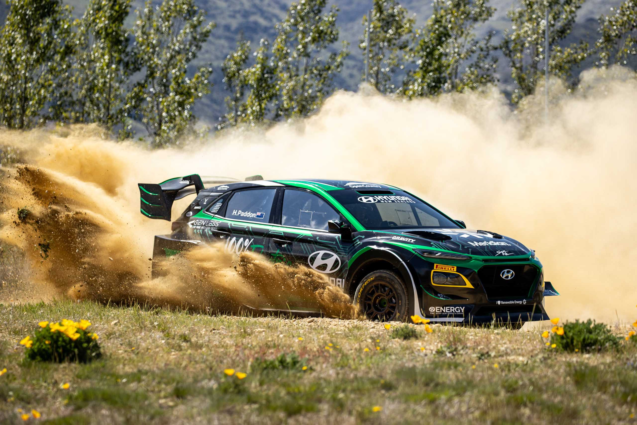 PRG Hyundai Kona EV Rally Car