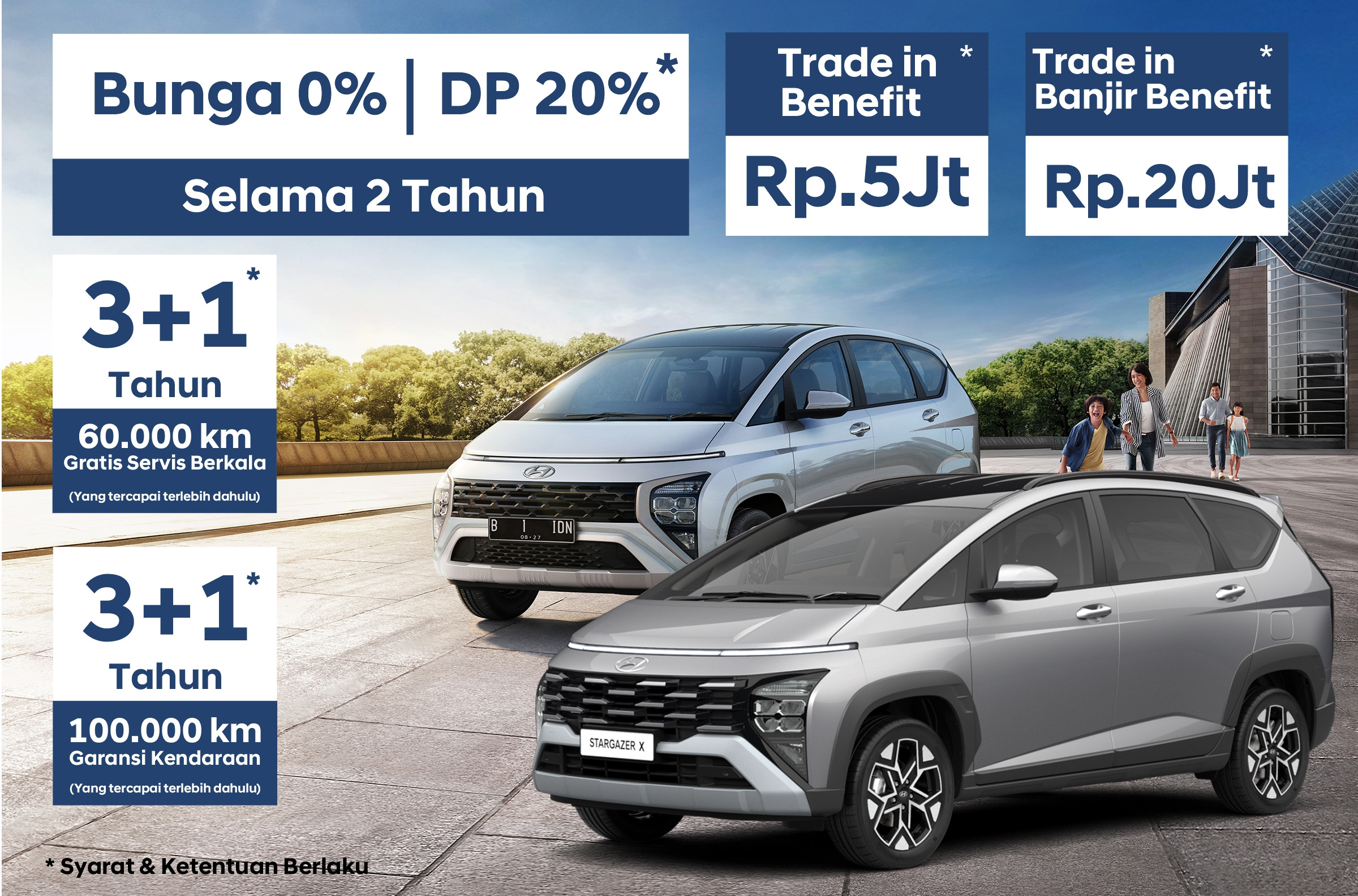 Program Menarik Hyundai Stargazer Dan Stargazer X: Garansi Panjang, Servis Gratis, Cicilan Ringan